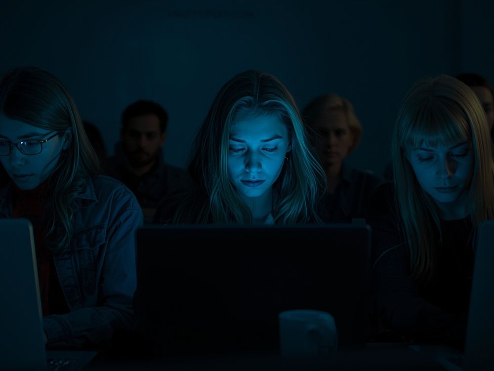 Grupo de pessoas usando computador