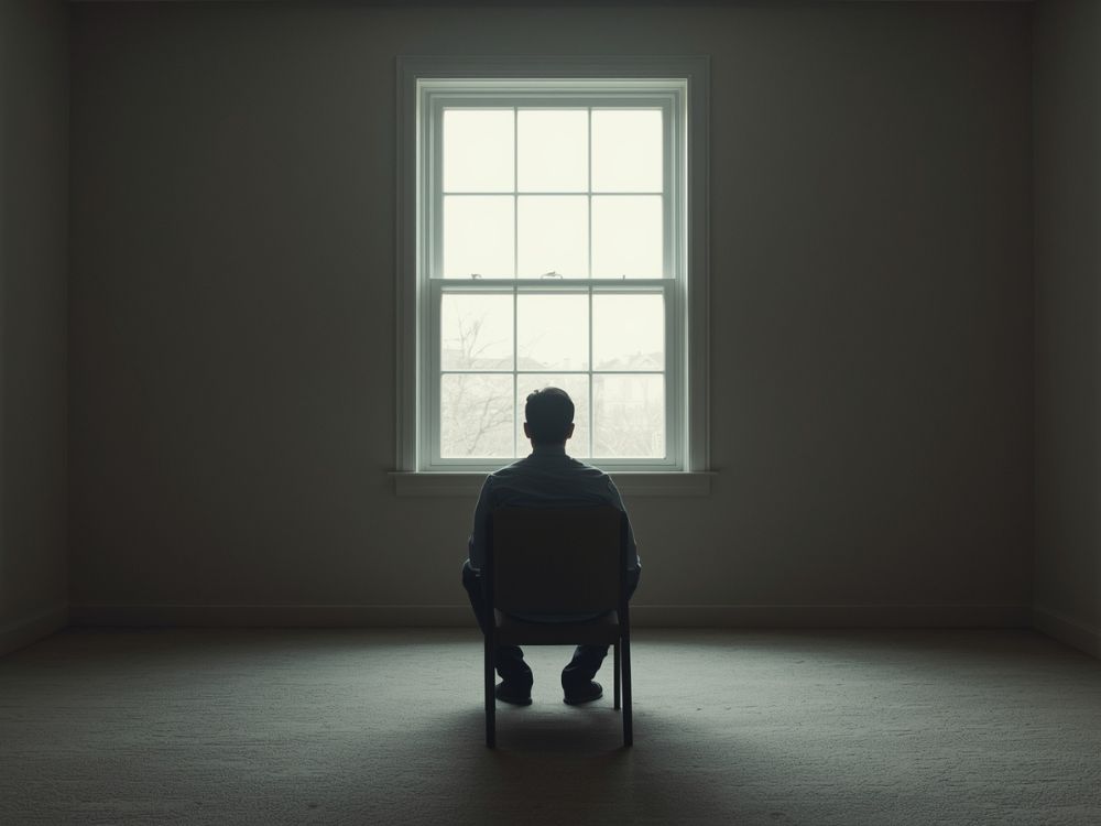Homem sentado e frente a uma janela - Mente Domesticada